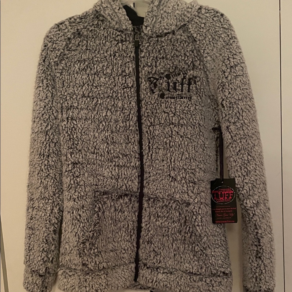 Cowgirl Tuff Zip-Up Sherpa Hoodie